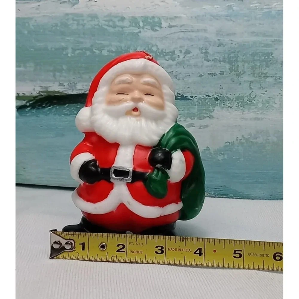Vintage Santa‎ Claus Christmas Candle Collectable Santa Figure Candle Never Lit